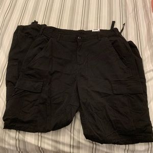 Black cargo pants